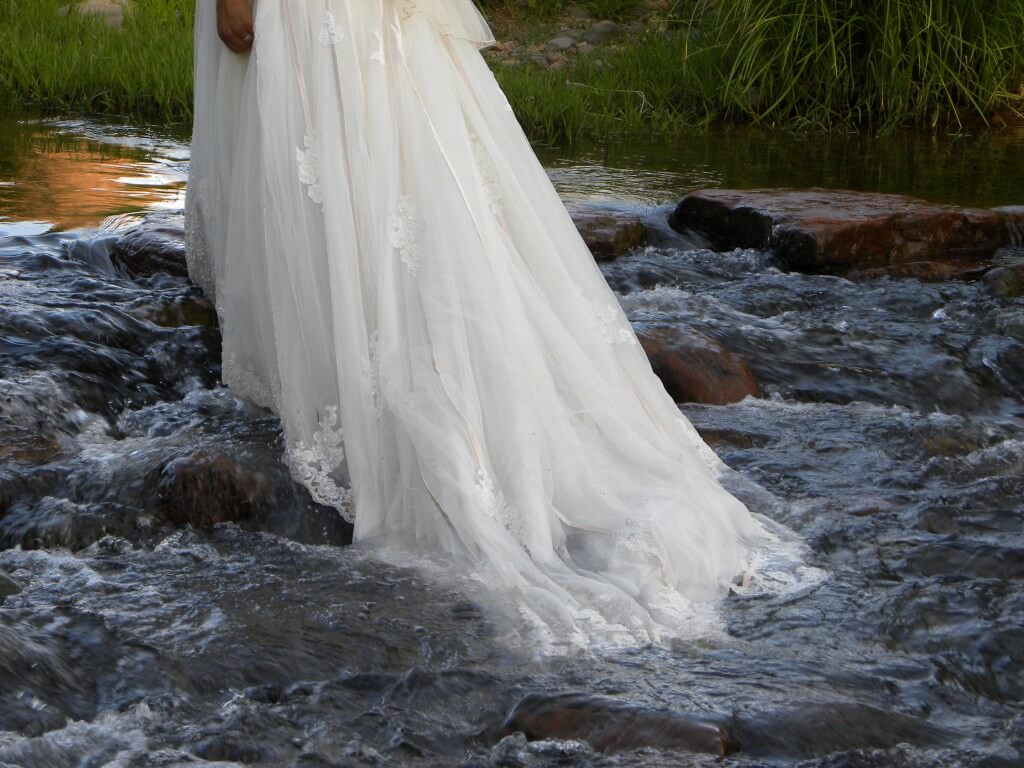 In The Flow Sedona Wedding Moment at Red Rock Crossing