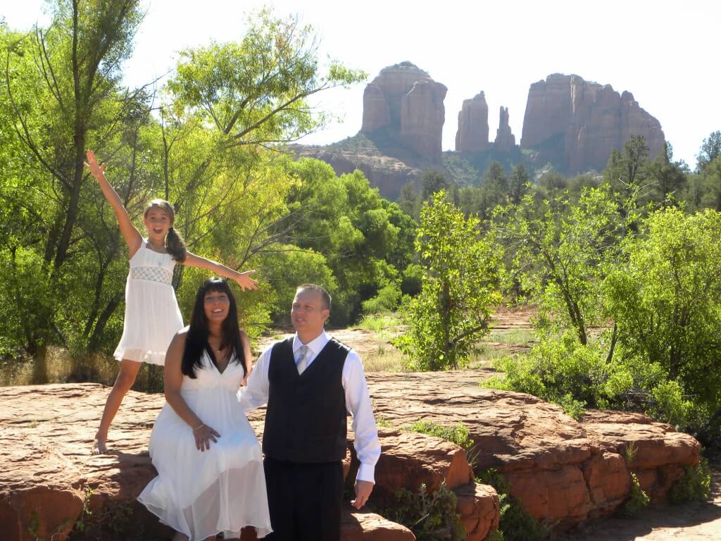 family wedding in Sedona