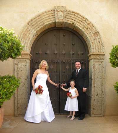 Couple preparing for marriage at a Sedona Destination Wedding Chapel Venue