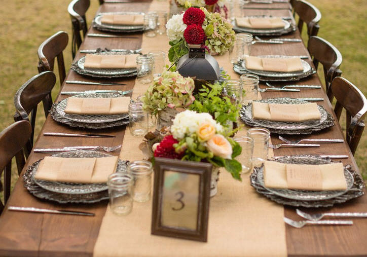 Table settings For Your Fall Wedding