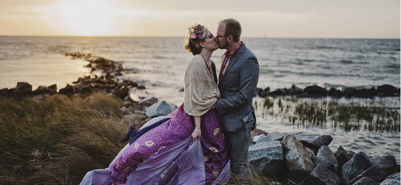 This intimate handmade Ocracoke  Island wedding  wins the 