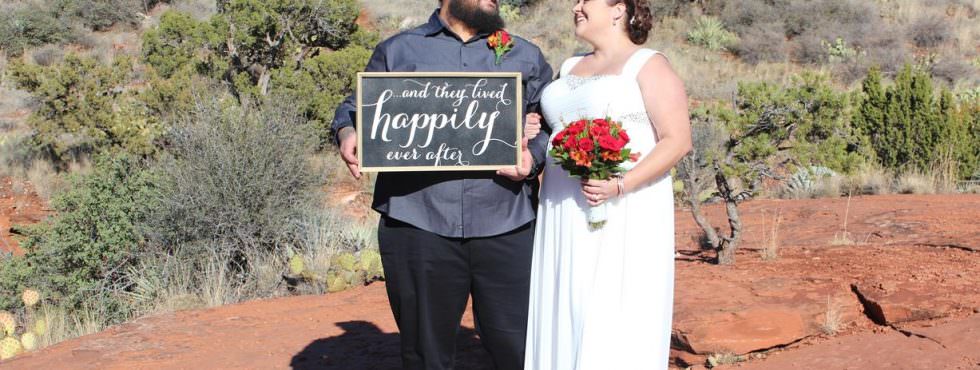 The Sedona Wedding of Jessica and George at Huckaby Hollow