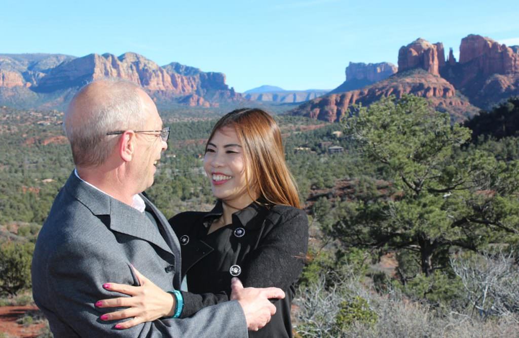 Xiaoling Mark Sedona Wedding