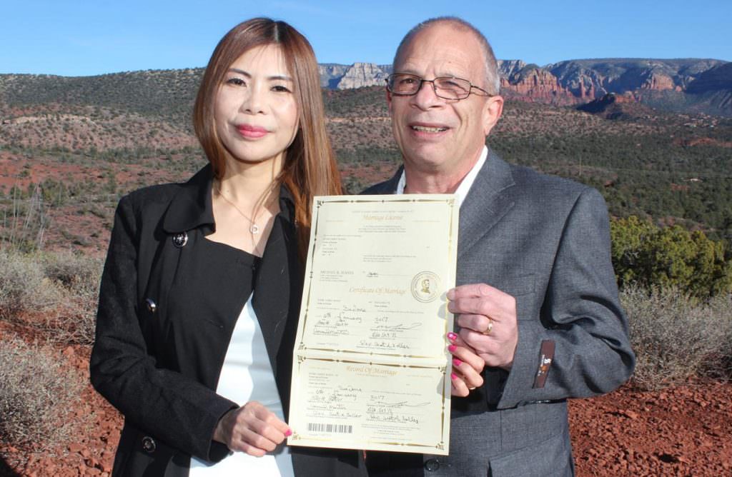 Xiaoling Mark Sedona Wedding