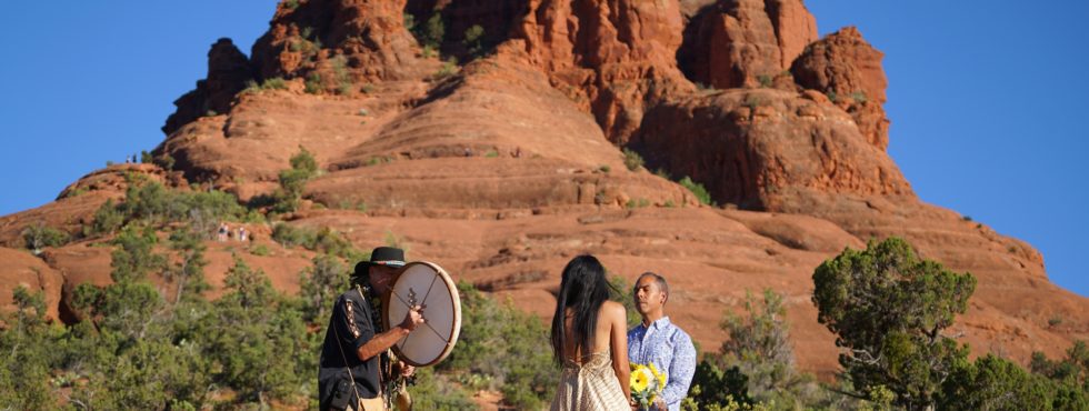 Gilbert and Fabricia’s Sedona Shamanic Wedding at Bell Rock