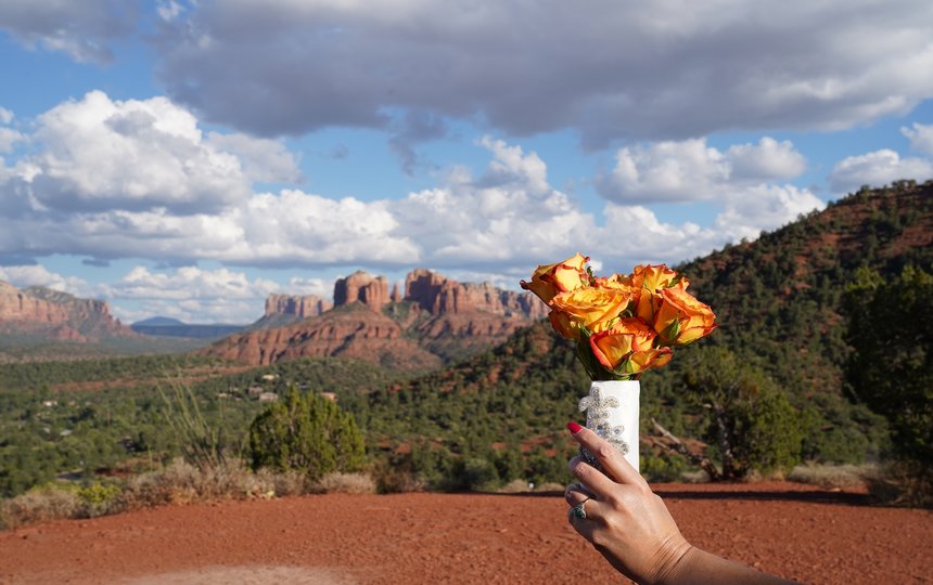 Andrea & Chad's Sedona Elopement at Lover's Knoll 